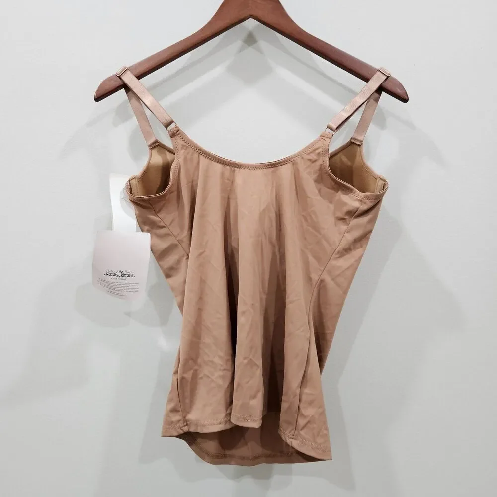 Delta Burke Smooth Shaping Camisole Pack of 2 1X Tan Shapewear Stretch Neutral - Picture 6 of 10